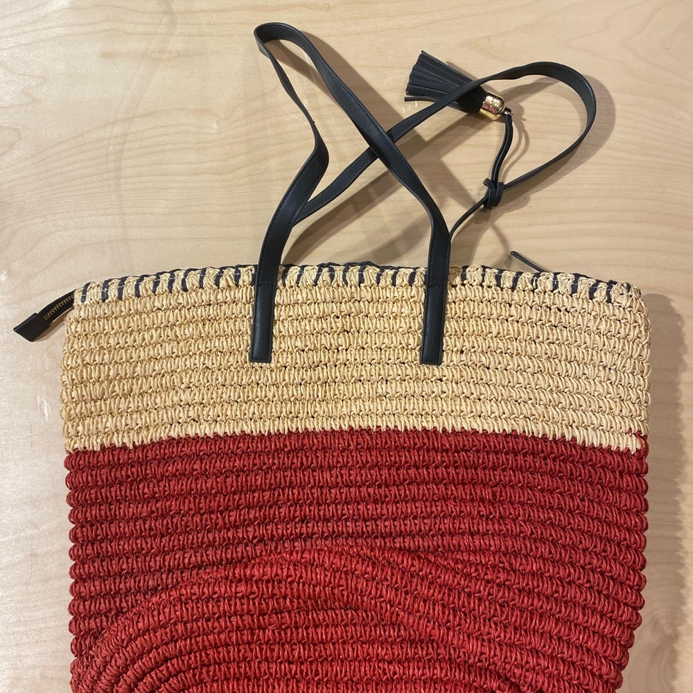 Talbots Red and Tan Shoulder Bag - Picture 8 of 11